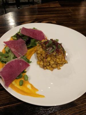Corn side dish   at Saffron in Las Vegas