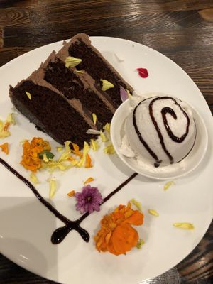 Chocolate cake    at Saffron in Las Vegas