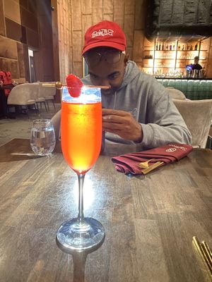 Special mocktail - French Kiss  at Saffron in Las Vegas