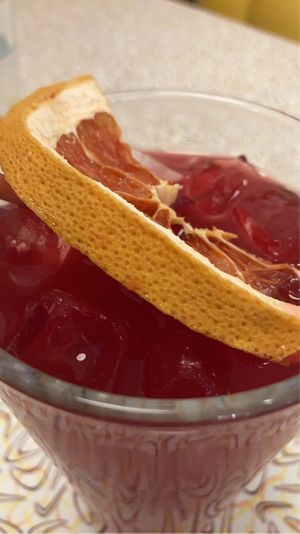 cranberry grapefruit juice at Golden Burro in Leadville