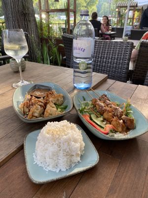 A sampling of our tapas style order  at ChayArt in Berlin