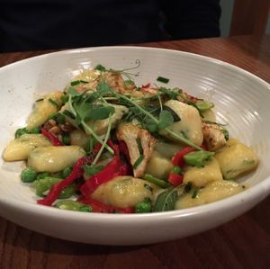 Chive Gnocchi at Hectors Restaurant in Auckland