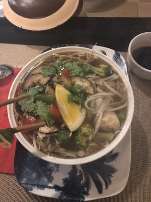 Vegan pho  at Banh Mi Craft in Whanganui