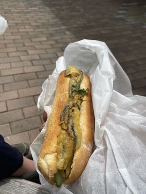 Eggplant. Good but mild at Banh Mi Craft in Whanganui