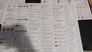 The menu at Slow Bakery in Alghero