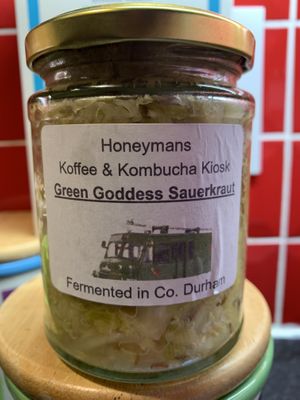 Home made sauerkraut   at Honeymans of Bowburn in Durham