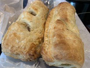 VG sausage rolls   at Honeymans of Bowburn in Durham