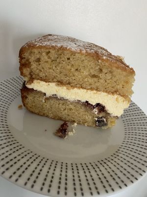 Victoria sponge   at Honeymans of Bowburn in Durham