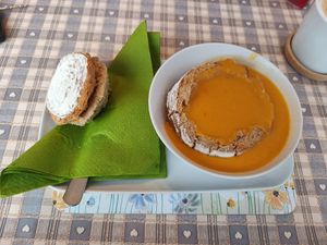 Soup in a sourdough boule at Honeymans of Bowburn in Durham