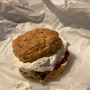 vegan fruit scone at Honeymans of Bowburn in Durham