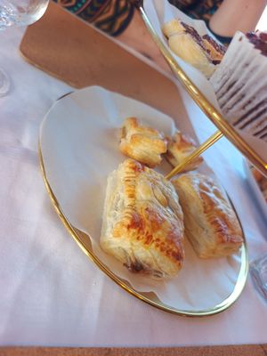 High tea savoury pastries at Honeymans of Bowburn in Durham