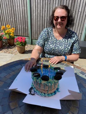 Slightly melted in the crazy July heat but delicious all the same! at Compassionate Kitchen in Morley