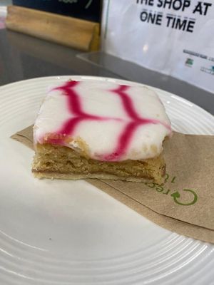 Bakewell tart at Compassionate Kitchen in Morley