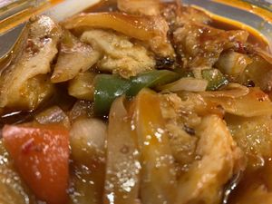 VG chicken szechuan  at Woks Bar and Restaurant in Brandon