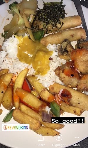 Selection of food  at Woks Bar and Restaurant in Brandon