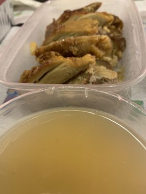 Lemon sauce with VG crispy VG chikn   at Woks Bar and Restaurant in Brandon