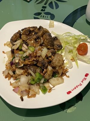 Salt n pepper mushrooms   at Woks Bar and Restaurant in Brandon