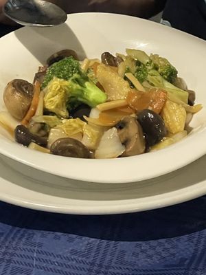 Mixed vegetables   at Woks Bar and Restaurant in Brandon