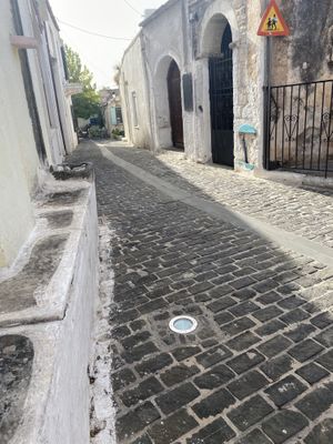 Walking toward this little gem. at Arismari in Crete