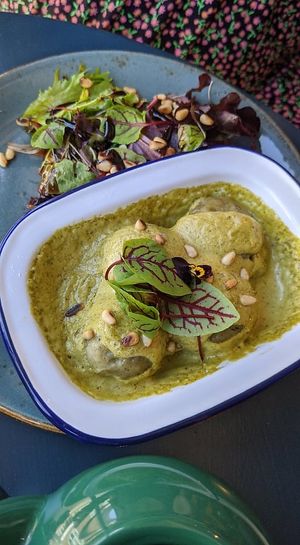 Dumplings at Pot & Page in Ledbury