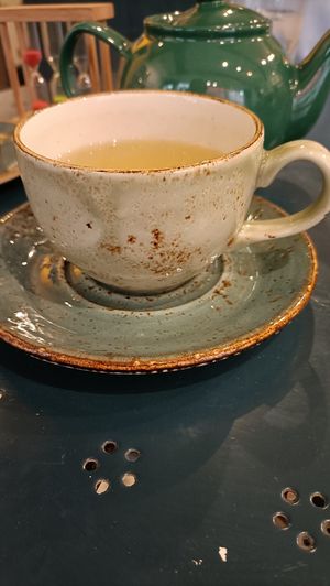 Seaweed green tea at Pot & Page in Ledbury