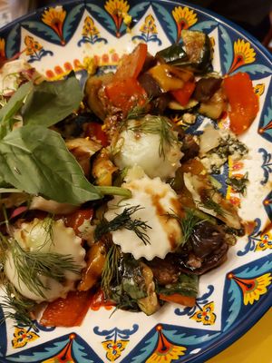 "Twig and dough" locally made pasta raviolli at Pot & Page in Ledbury