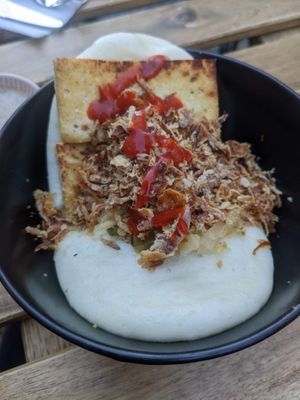 Ginger Briased Tofu Bao at Bento Factory in Winchester