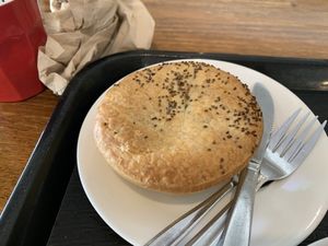 Satay Lentil at Mountain High Pies in Wentworth Falls