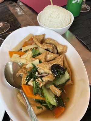 Modified tofu with vegetables   at Trattoria Cinese Longchan in Milan