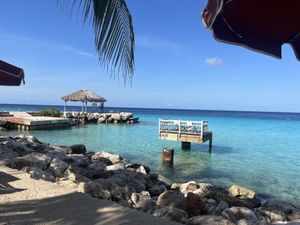 Beachside view  at Karakter in Willemstad