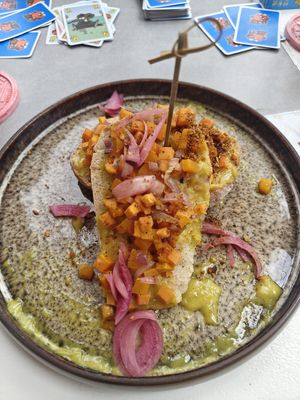 Pumpkin potato bread at Karakter in Willemstad