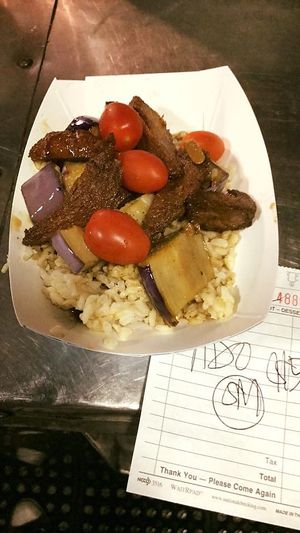 on the go.  at No Worries Cuisine in Oakland