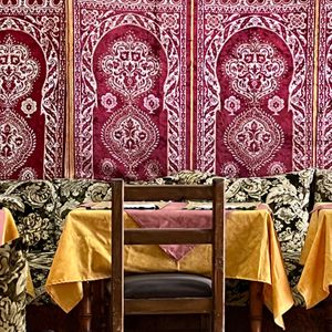 Authentic decor at Dar Al Houma in Essaouira