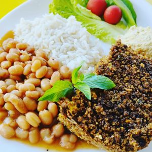 Delicious brazilian vegan food at Girassol Veg in Florianopolis