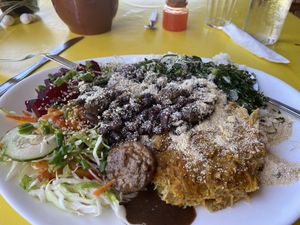 Feijoada and Jackfruit Casserole  at Girassol Veg in Florianopolis