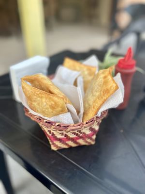 Pastel vegano   at Girassol Veg in Florianopolis