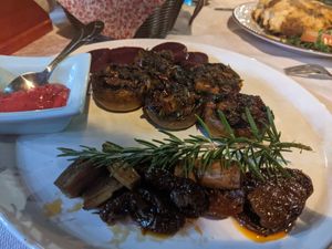 Stuffed mushrooms at The Passing in Crete