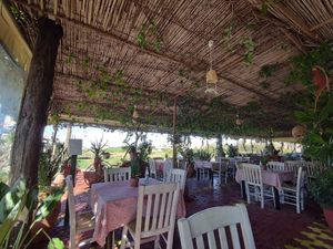 Restaurant sitting area at The Passing in Crete