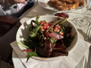 Salad with the falafels   at Bio- und Wellnesshotel Stanglwirt in Going Am Wilden Kaiser