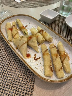 Vegetable starters (warm)  at Emoji Sushi Bar in Rio Tinto