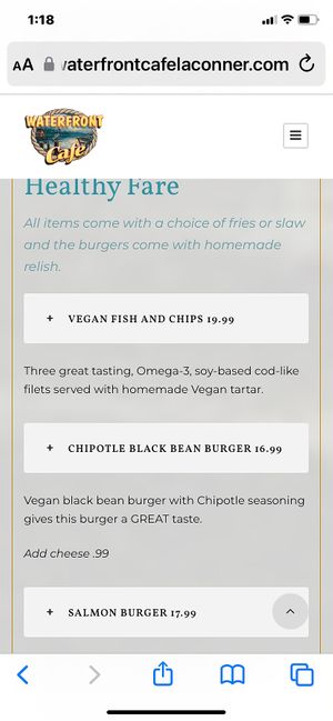  at Waterfront Café in La Conner