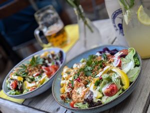 BBQ Bowl vegan at Landwehr - Bräu am Turm in Rothenburg Ob Der Tauber