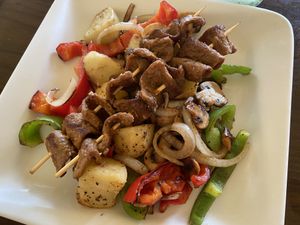 Kabab plate. Super flavorful! Went back and got it again.  at Simple Joy in Honolulu