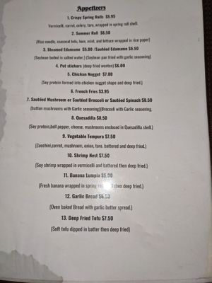 Menu Jan 2021 at Simple Joy in Honolulu