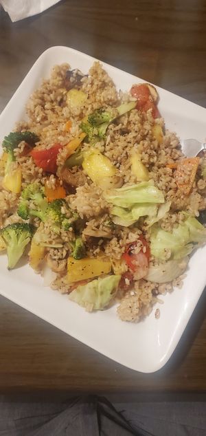 Tropical fried rice at Simple Joy in Honolulu