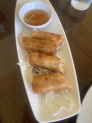 Spring rolls were excellent!  at Simple Joy in Honolulu
