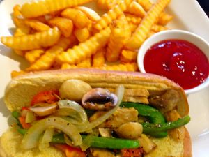 Philly Sandwich 
$8.95 at Simple Joy in Honolulu