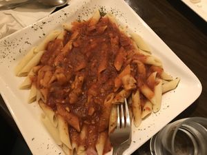 Penne with marinara sauce   at Simple Joy in Honolulu