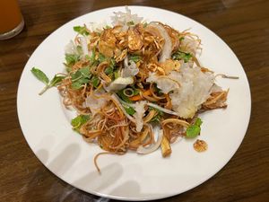 Hannam Blossom Salad (I think) very delicious  at Simple Joy in Honolulu