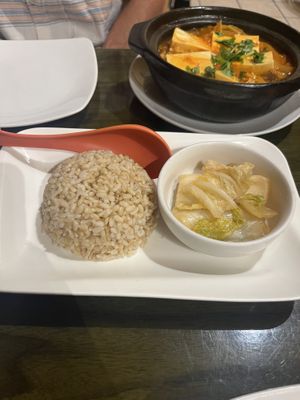 Rice and kimchi  at Simple Joy in Honolulu